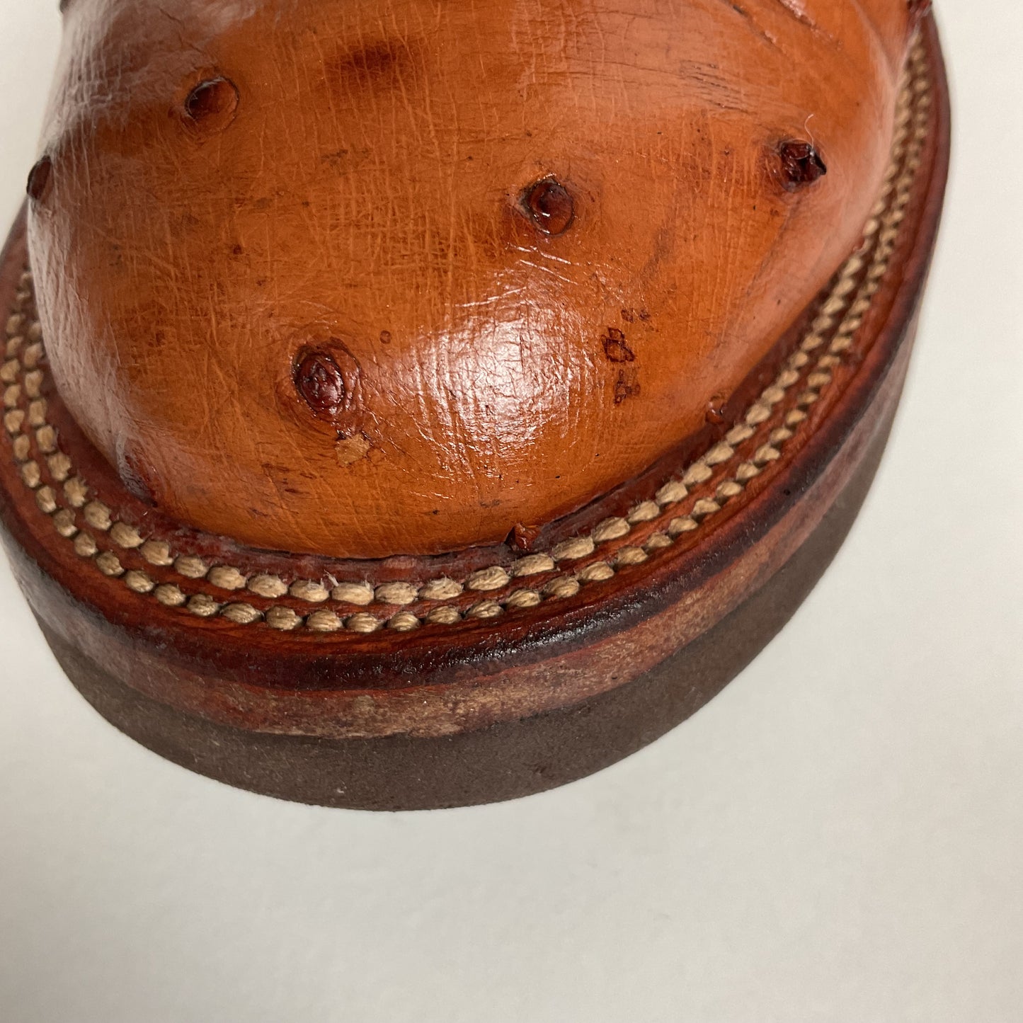Lucchese 2000 Ostrich Quill Roper Boots | Crepe Sole | Exotic | Women’s 7.5 C