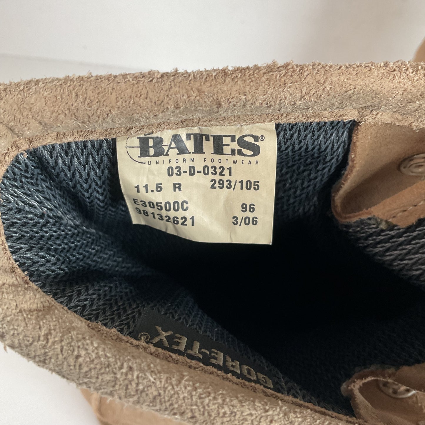 Bates Temperate Climate Combat Boots 11.5 R USA Made Desert Tan