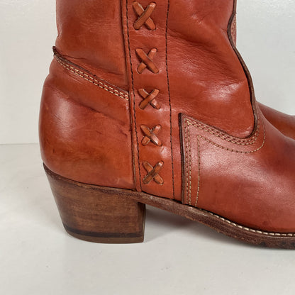 Vintage Dexter Campus Boots | Distressed | Braided | USA Made | Women’s 10 M