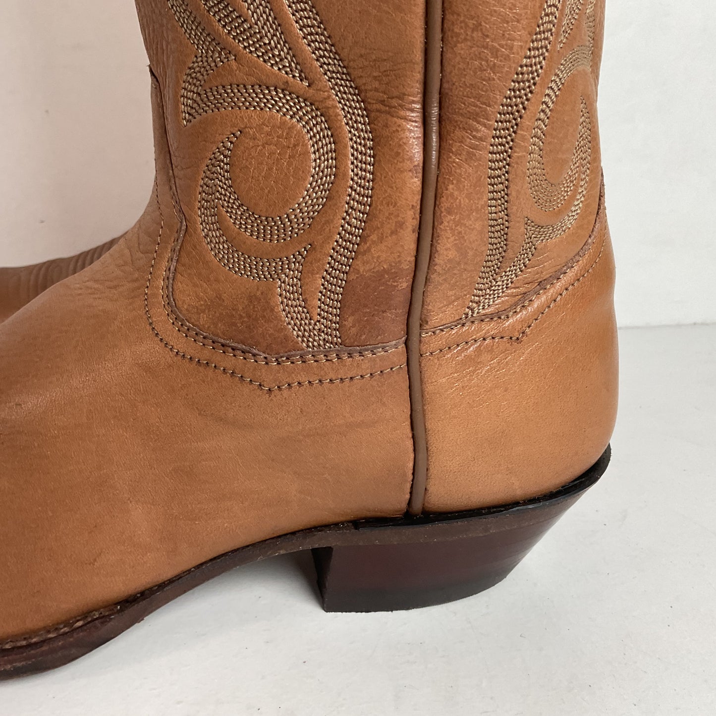 Vintage Sanders Cowgirl Boots 6.5 B Snip Toe Hand Crafted