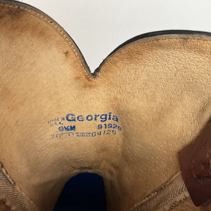 Vintage Georgia Cowboy Work Boots | Thick Hide | USA Made | Men’s 9.5 M