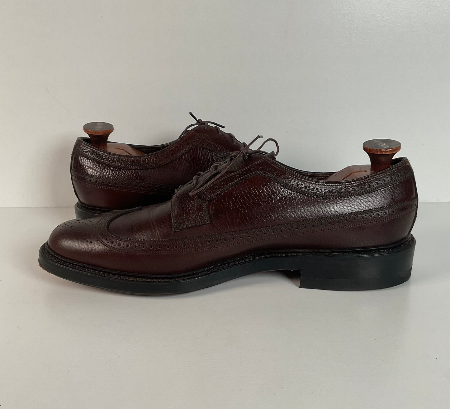 Vintage Florsheim Derby Shoes | Brogued | Longwing | 13 D