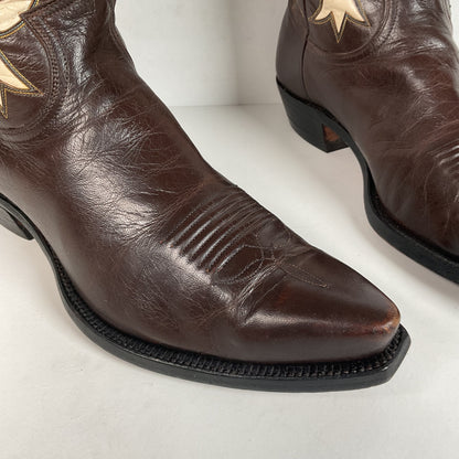 Vintage Justin Pee Wee Cowboy Boots | 1960s | Fort Worth Label | Men’s 9 C