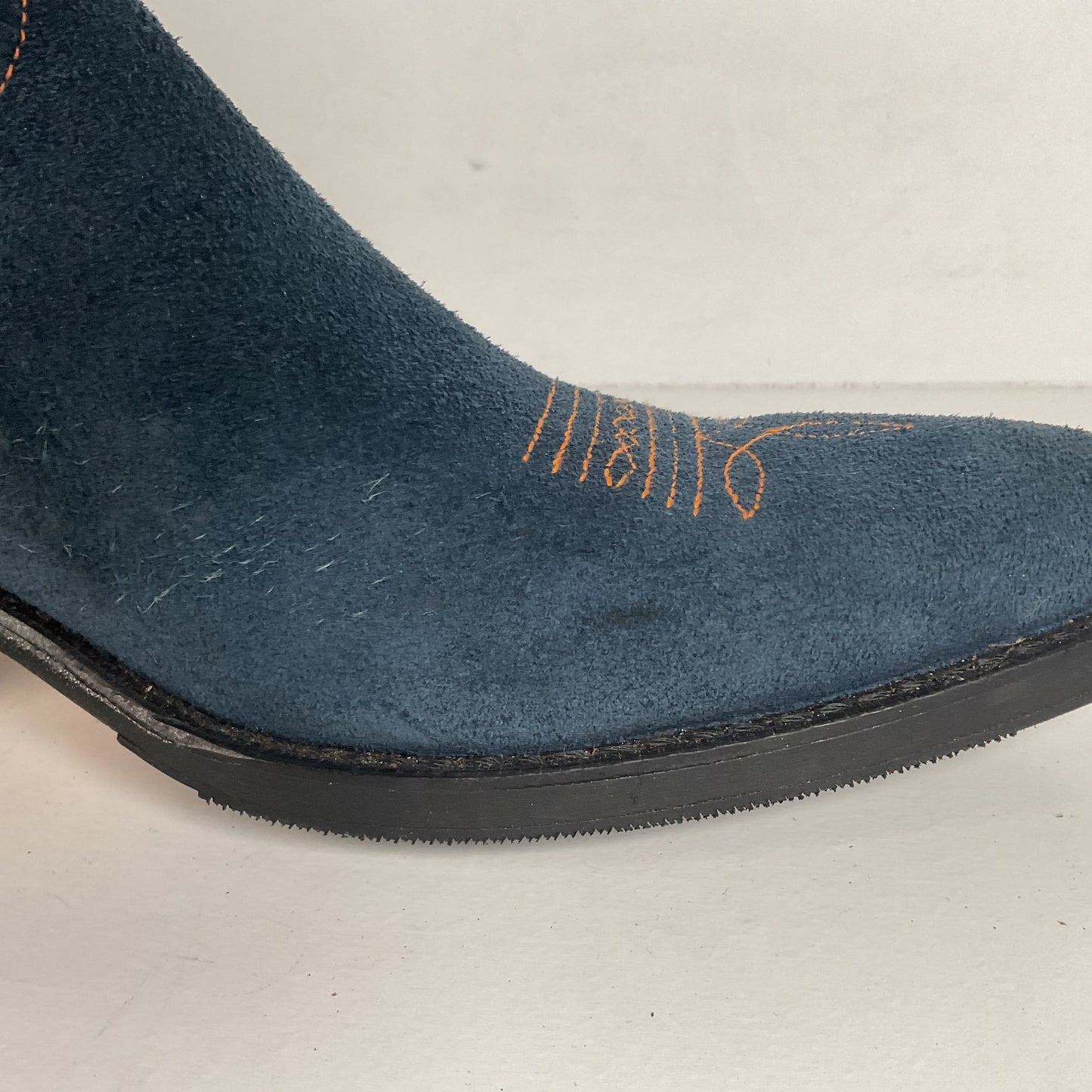 Vintage Blue Jean Denim Cowboy Boots | USA Made | 1970s | Men’s 11 D