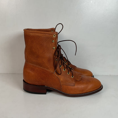 Vintage J. Chisholm Kiltie Packer Boots 10 EE USA Made