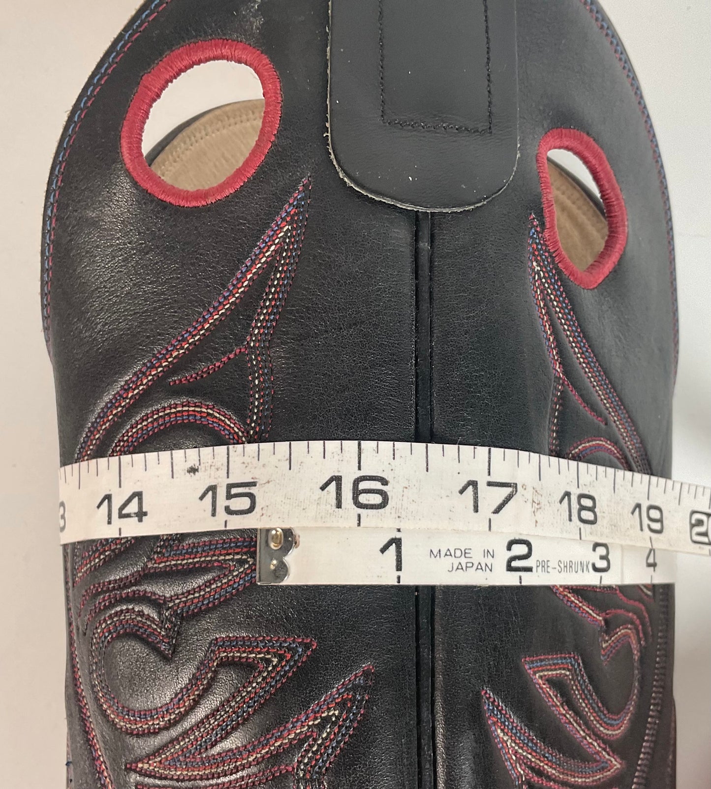 Olathe Tall Buckaroo Boots | Black | Thick Hide | USA Made | Men’s 9.5 D