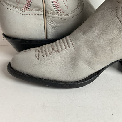 Vintage Panhandle Slim Taupe Cowgirl Boots 7 B Hand Crafted