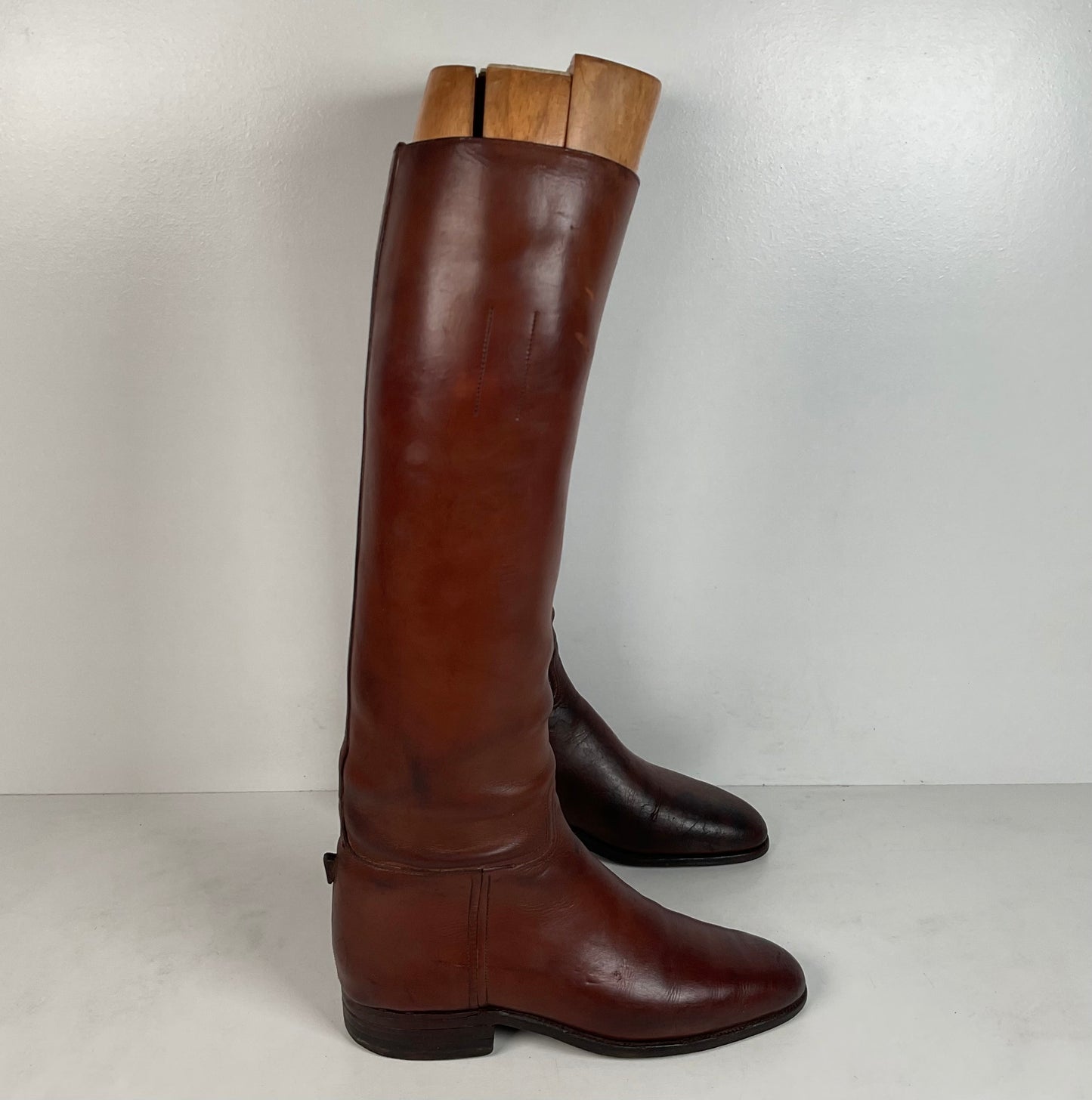 Vintage Peal & Co Polo Riding Boots | Wooden Form | Vanderbilt | King George