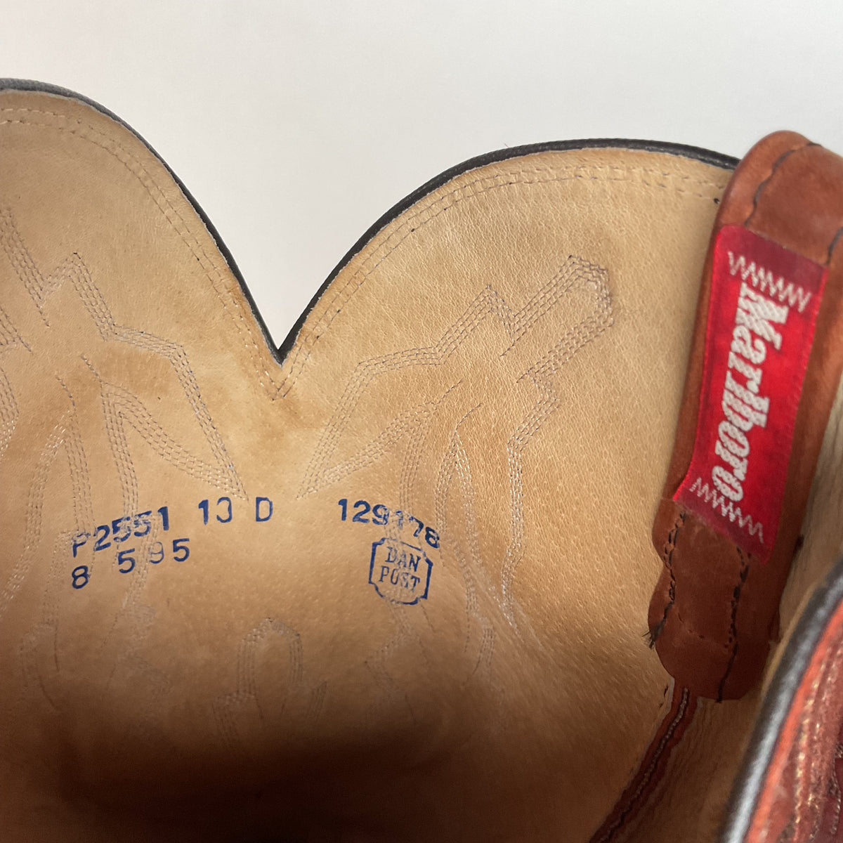 Vintage Dan Post Marlboro Cowboy Boots | Men’s 13 D