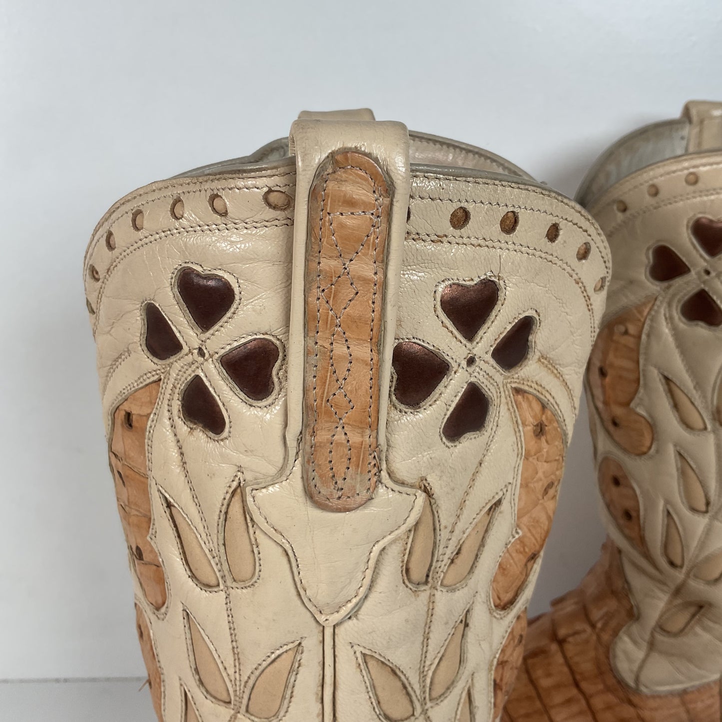 Cuadra Butterfly Cowgirl Boots | Caiman Tail | Tooled Inlays | Women’s 6.5
