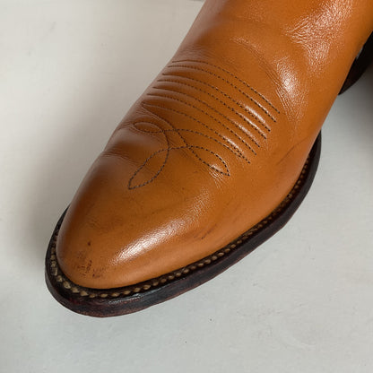 Vintage Nocona 17” Cowgirl Boots 7.5 C USA Made Old White Label
