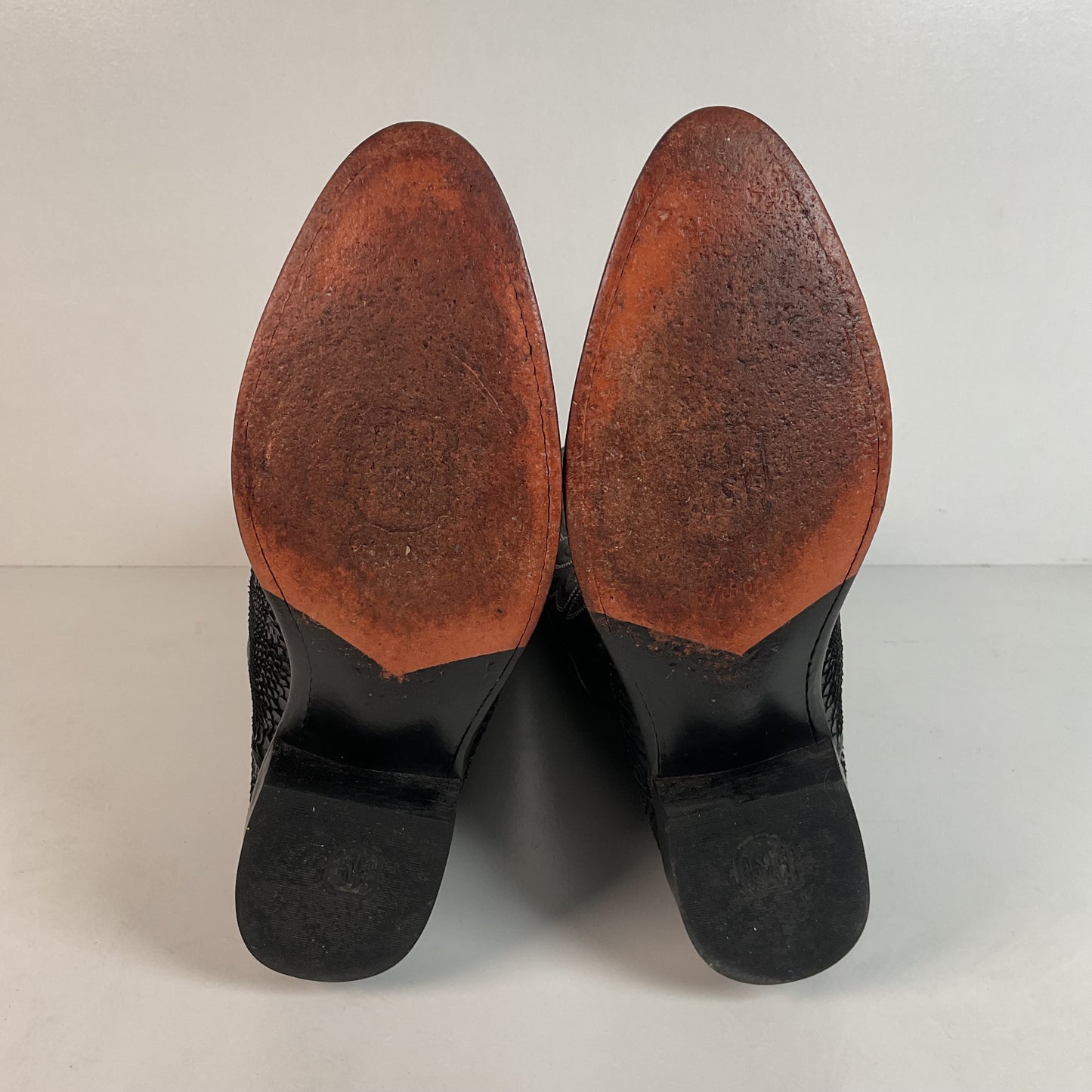 Dan Post Python Snakeskin Cowboy Boots | Midnight Black | Men’s 8 D