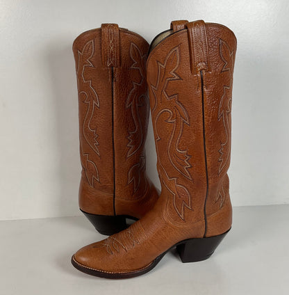 Vintage Dan Post Bullhide Cowgirl Boots | USA Made | Extra Narrow | Women’s 7 A