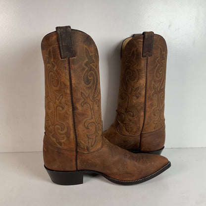Vintage Justin Bay Apache Cowboy Boots 12 EE USA Made