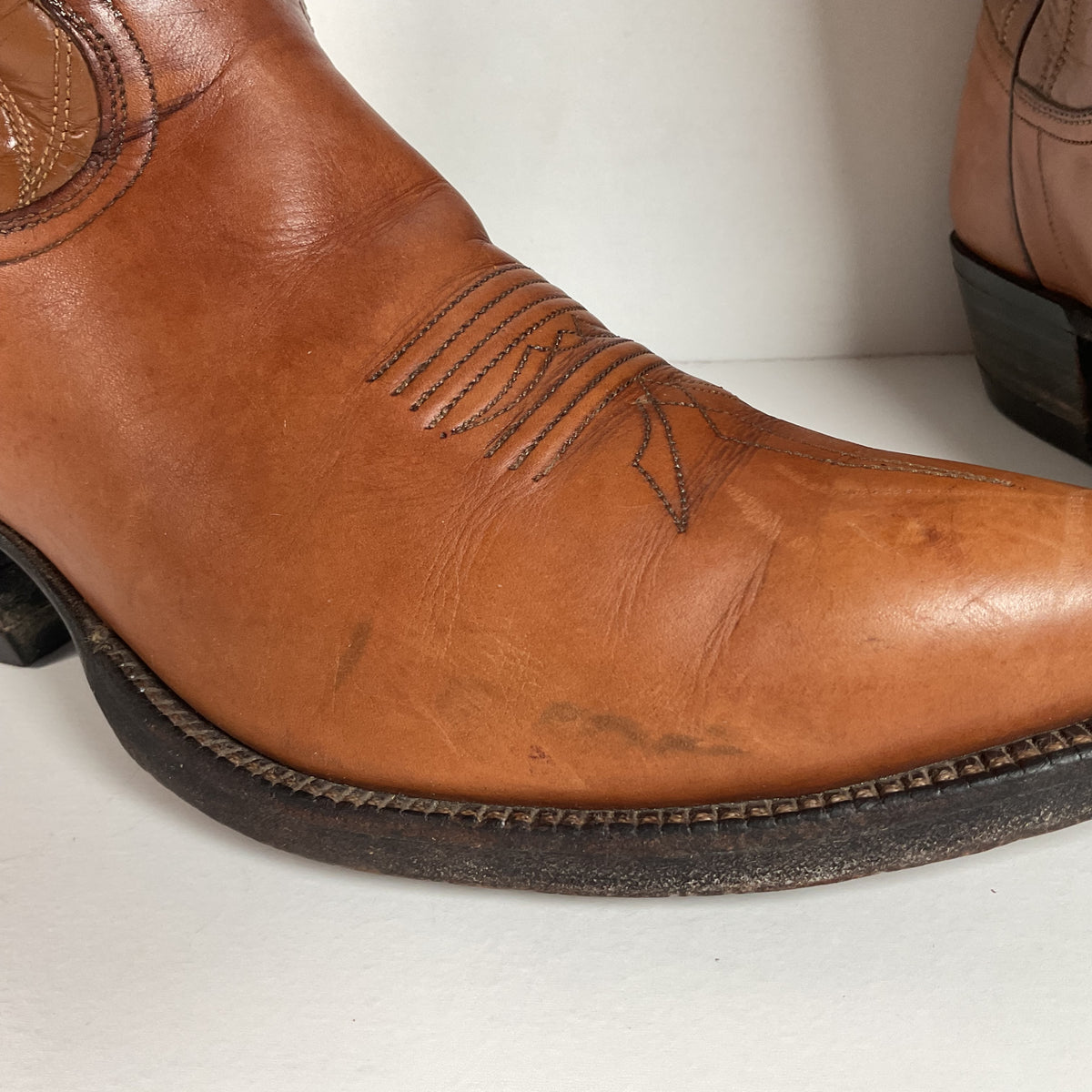Vintage Justin Fort Worth Cowboy Boots | X Toe | White Label | Men’s 7 D