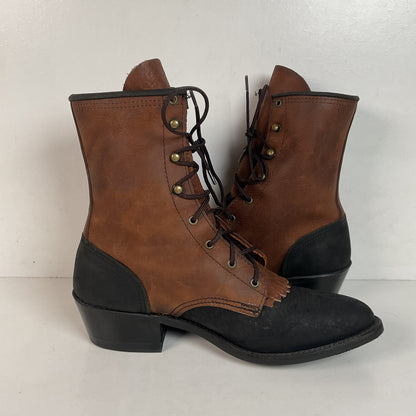 Vintage Abilene Packer Boots | USA Made | Granny | Lace Up | Women’s 7 M