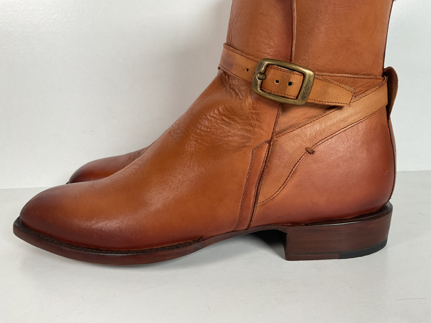 Lucchese Jodhpur Riding Boots | Burnished Calf | USA Made | GY | Men’s 10 D