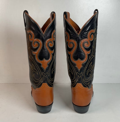 Vintage Tony Lama Longhorn Cowboy Boots | ￼Gold Label | Men’s 8.5 | Women’s 10