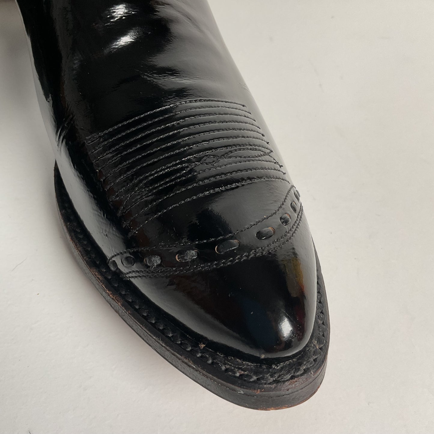 Dan Post Patent Leather Cowboy Boots | Buck Lace | Men’s 9 D