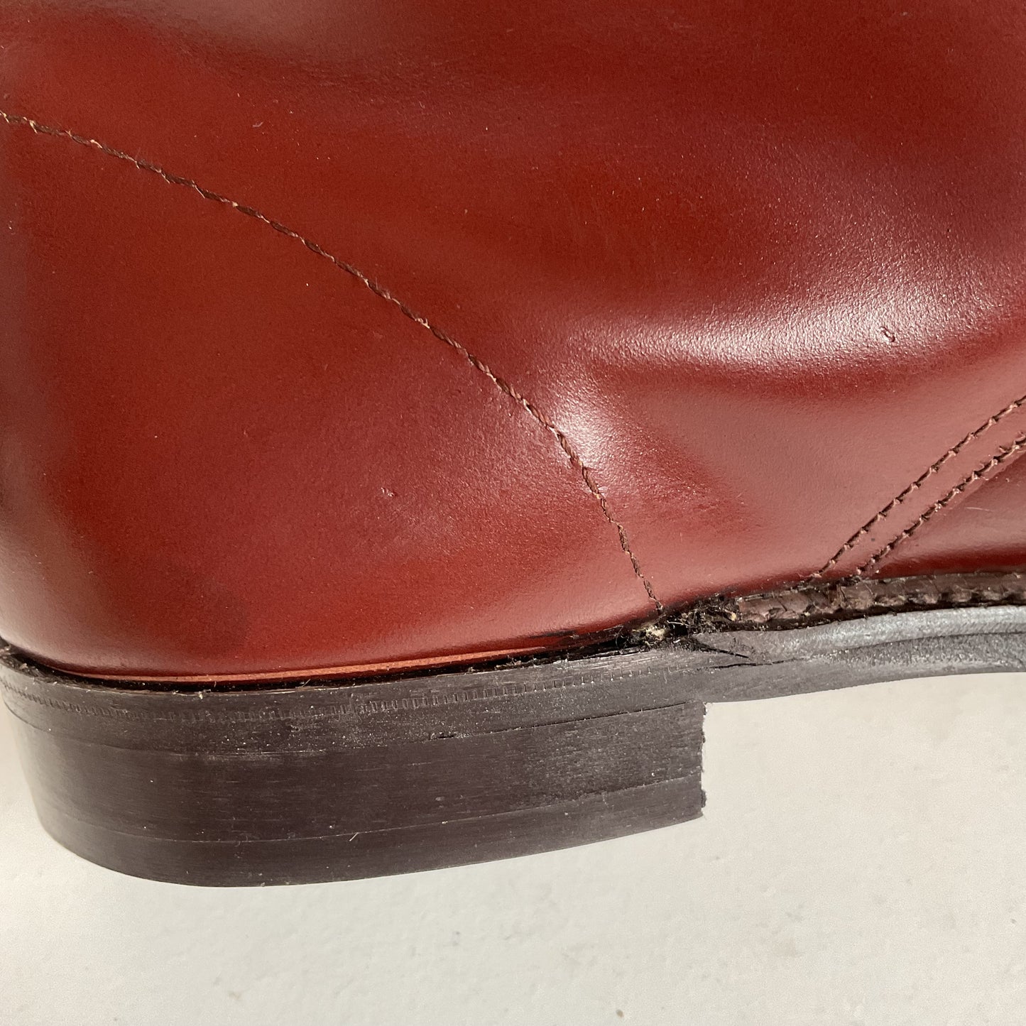 Marlborough England Jodhpur Lace Up Boots | Burgundy Calf | UK 9 | US 10