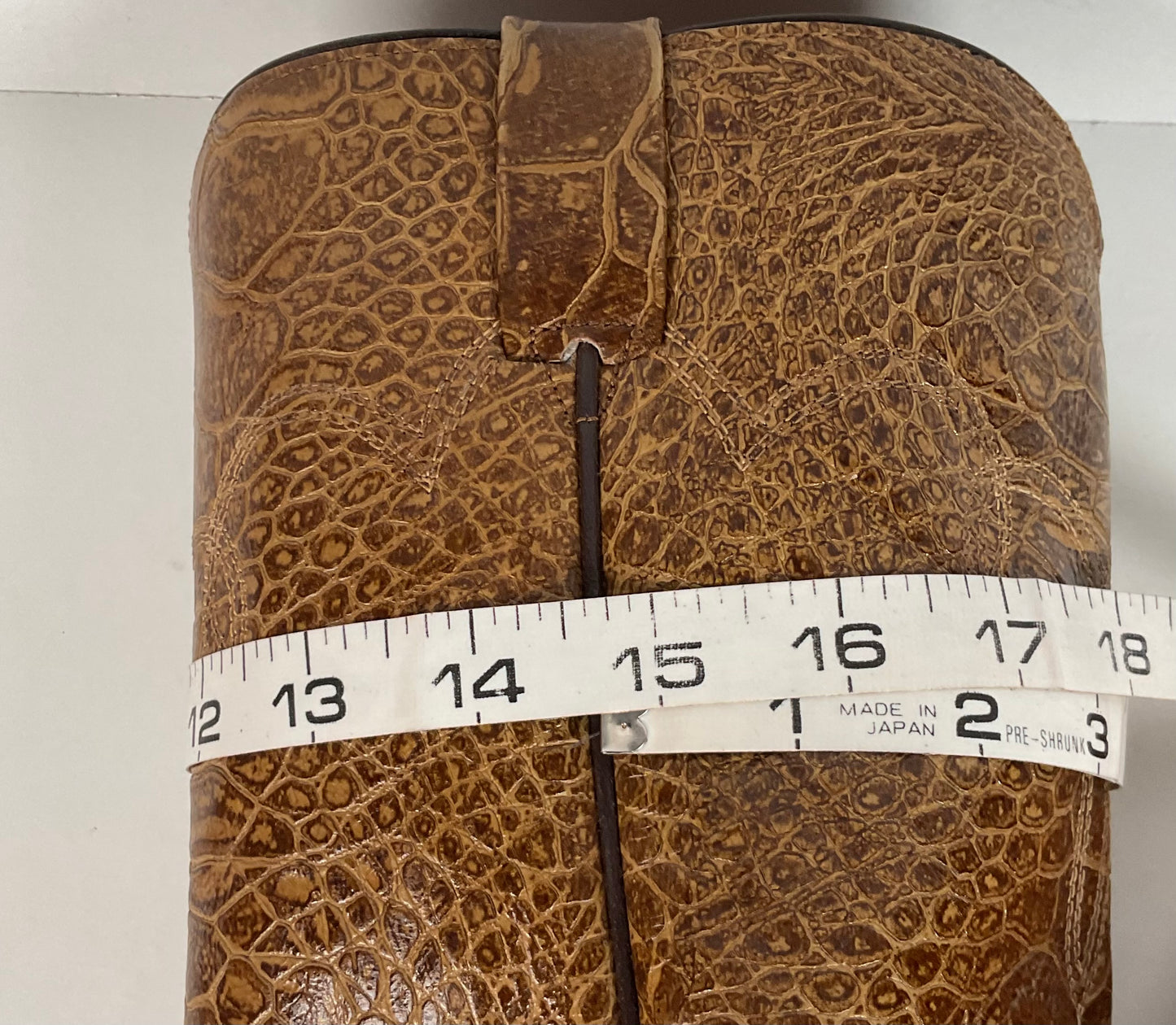 Vintage Wrangler Algonquin Toe Cowboy Boots | Sea Turtle Imitation Print | Men’s 9.5 D