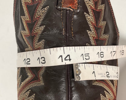 Vintage Dan Post Teju Lizard Cowboy Boots | Natural Cut | USA Made | Men’s 8.5 B