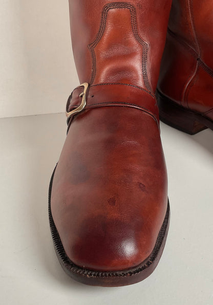 Vintage Thom McAn Harness Buckle Boots | Spanish Calf Skin | Men’s 10.5 D