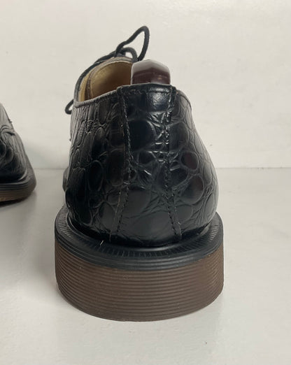 Vintage Dr. Martens Crocodile Embossed Derby Shoes Men’s 8 UK | 9 US England