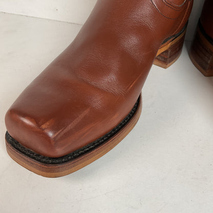 Vintage Sears Chunky Western Campus Boots 10.5 EE USA Made Cavalry Style