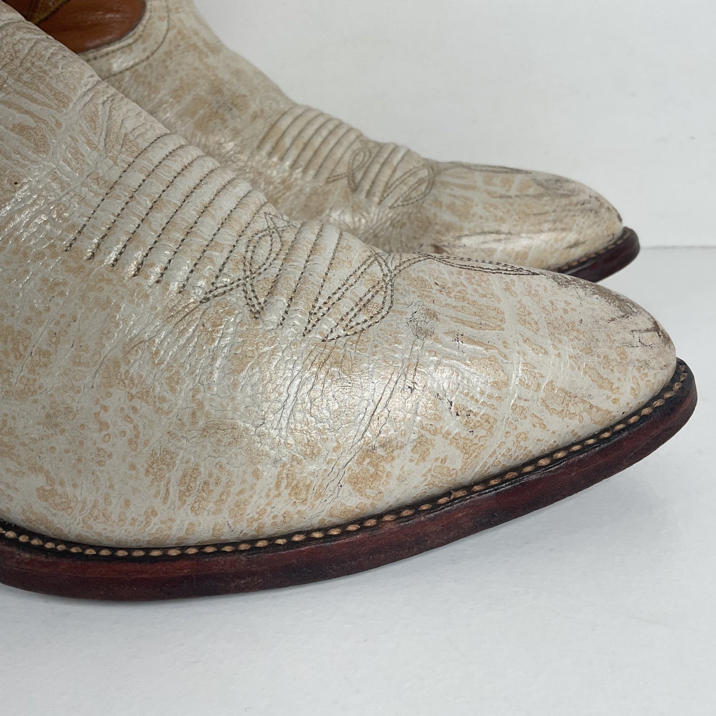 Vintage J. Chisholm Antelope Cowboy Boots | Exotic | USA Made | Men’s 9.5 D