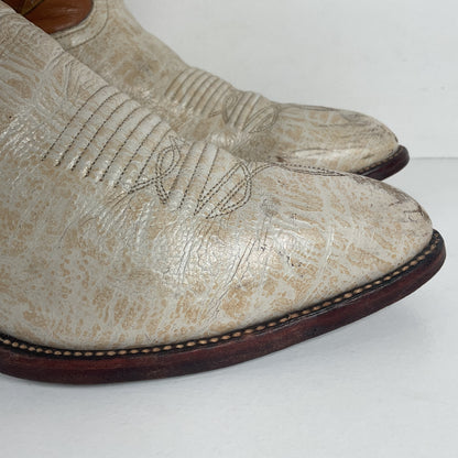 Vintage J. Chisholm Antelope Cowboy Boots | Exotic | USA Made | Men’s 9.5 D