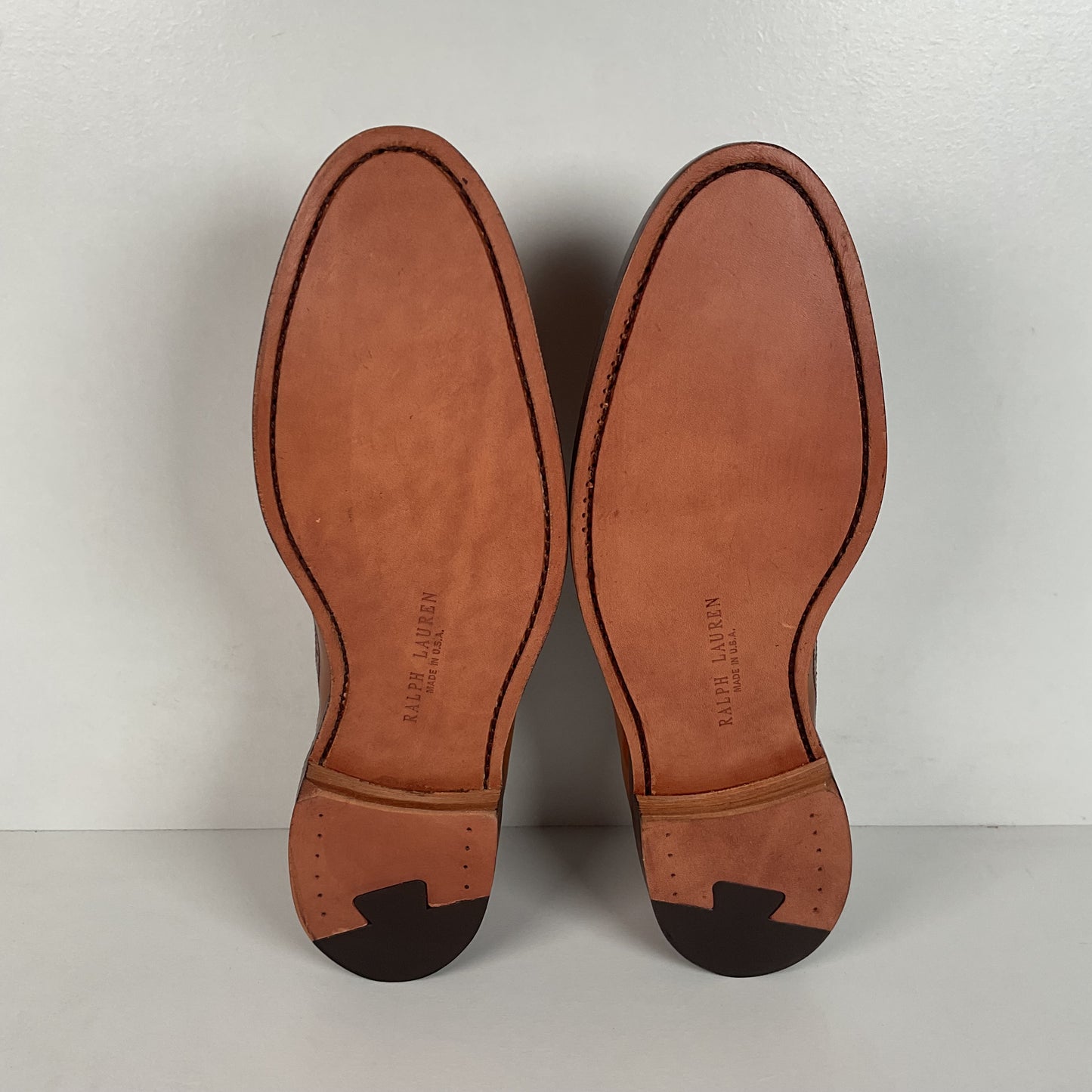 Ralph Lauren Sanderson Burnished Wingtip Shoes | USA Made | 11.5 D