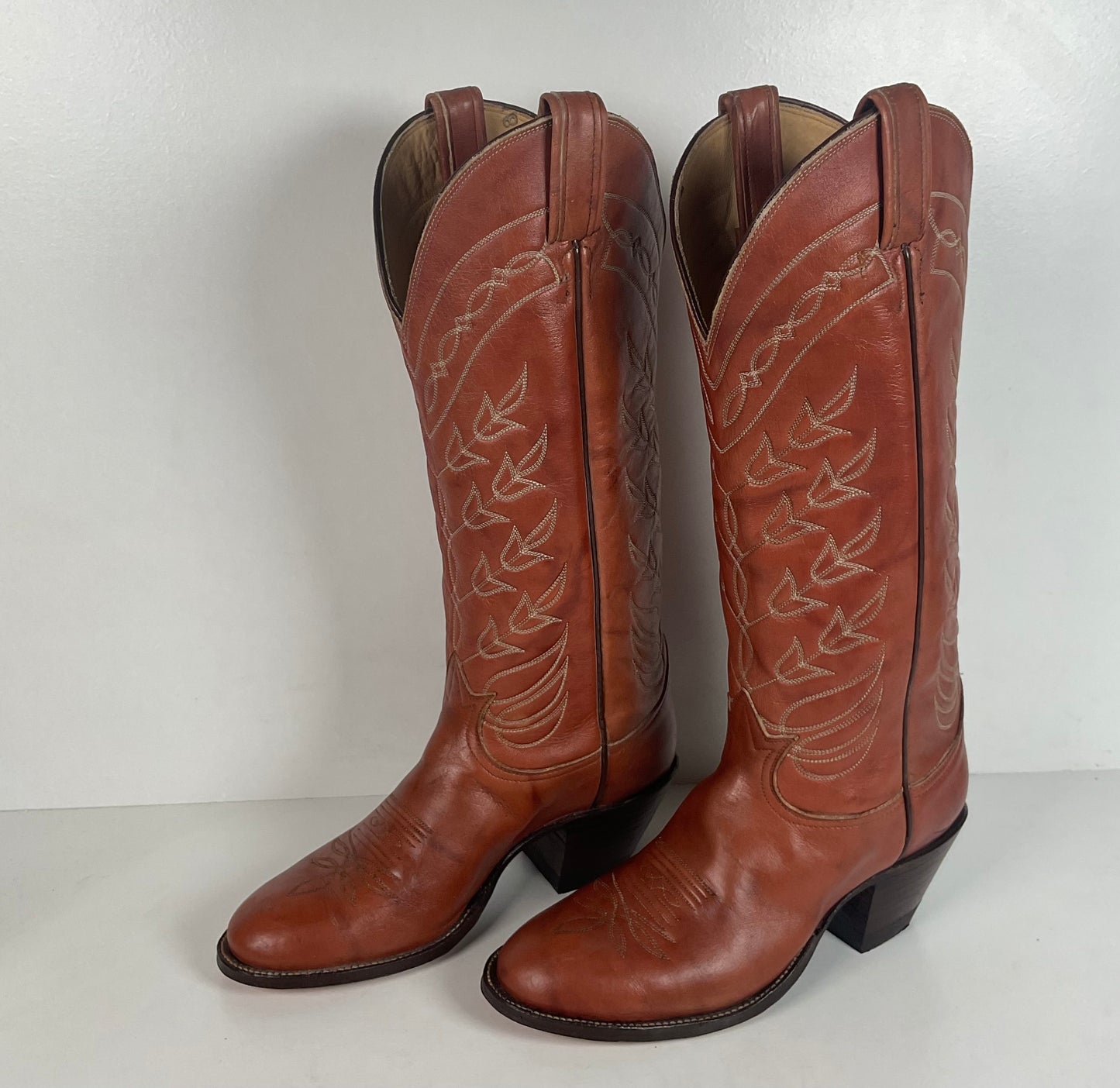 Vintage Tony Lama Tall Cowgirl Boots | Gold Label | Men’s 6.5 C | Women’s 7.5