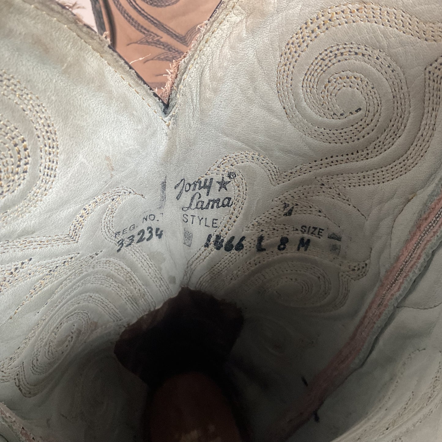 Vintage Tony Lama Python Snakeskin Cowgirl Boots | Dark Blue | Women’s 8 M