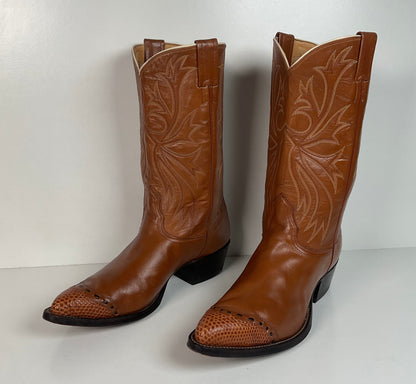 Vintage Nocona Cowboy Boots | Teju Lizard Wingtip | Men’s 10.5 D
