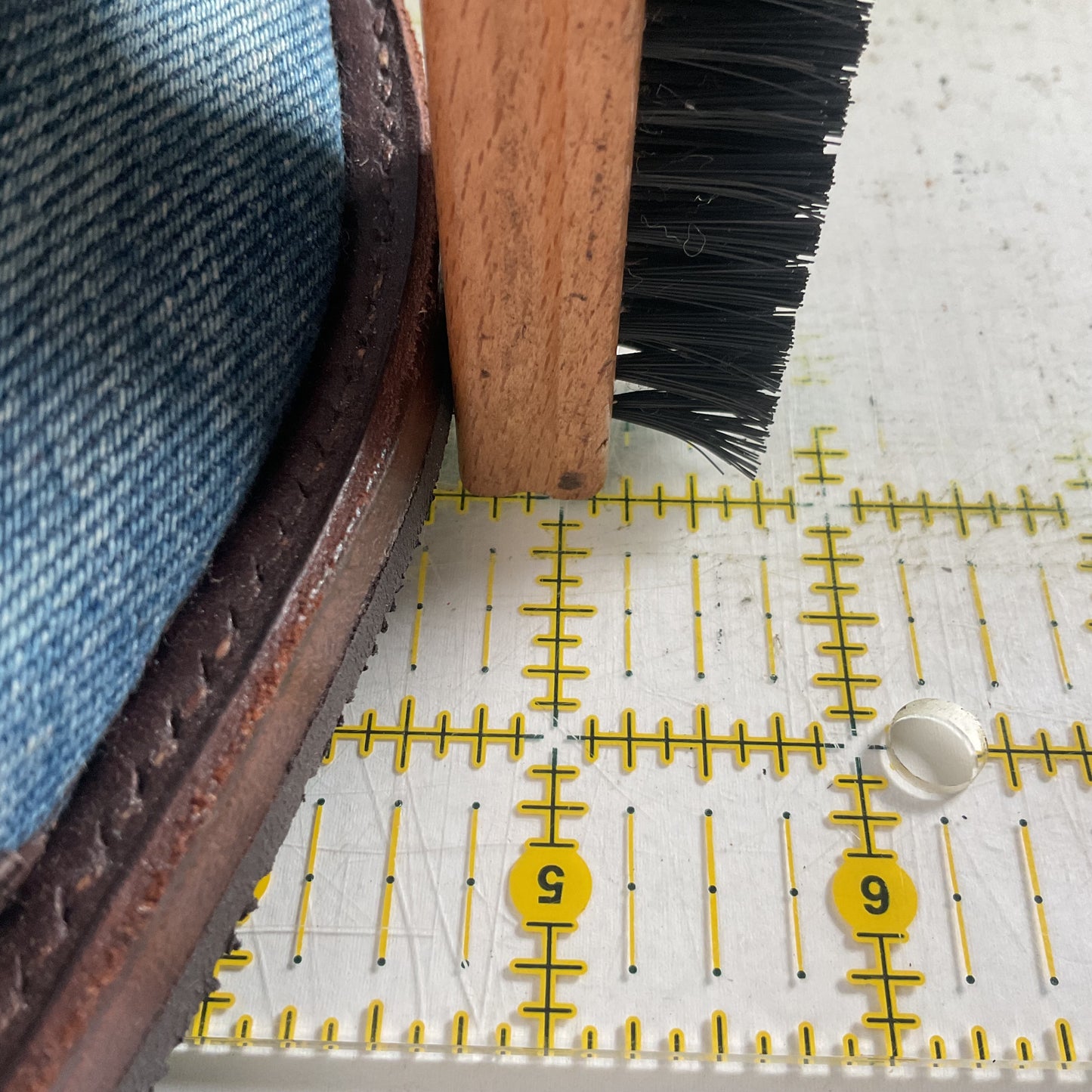 Denim Packer Boots | Caiman Cap Toe | Shark Skin Collar | Men’s 8 | Women’s 9.5