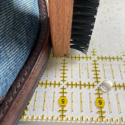 Denim Packer Boots | Caiman Cap Toe | Shark Skin Collar | Men’s 8 | Women’s 9.5