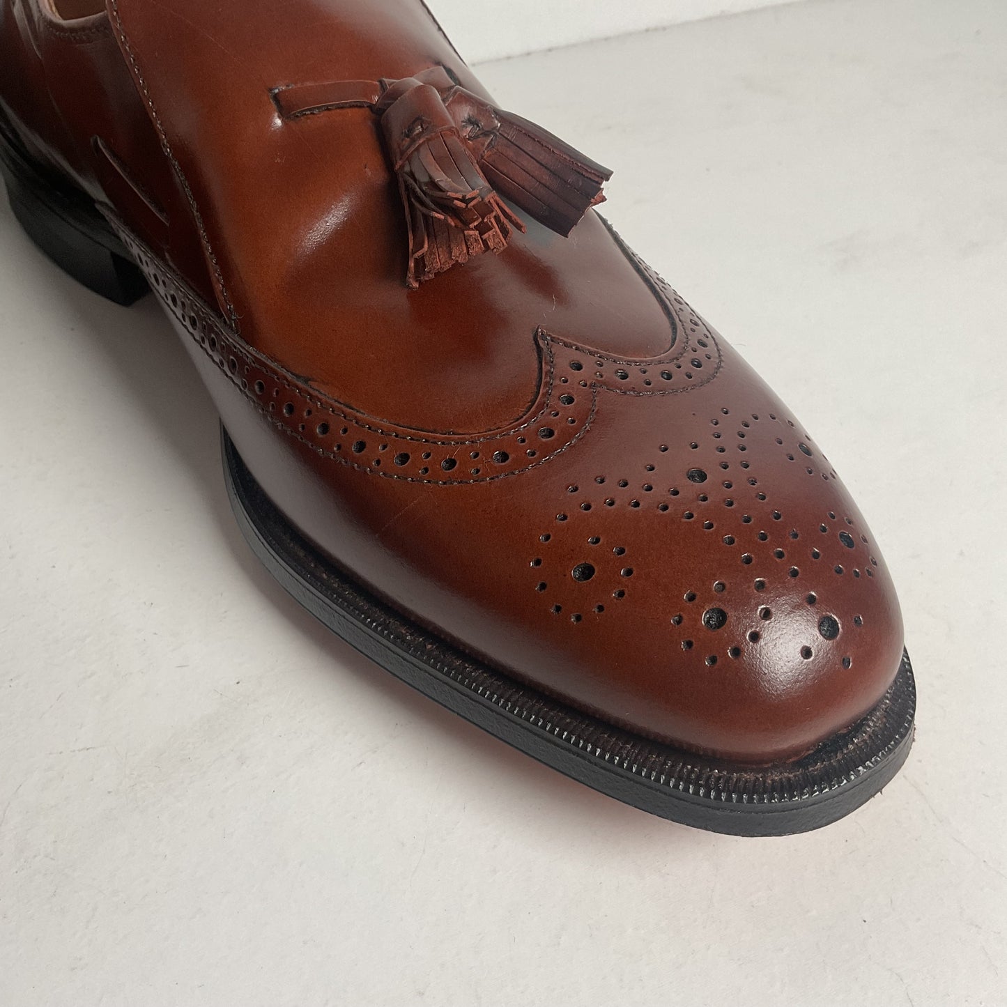 Vintage Hanover Brown Tassel Loafers 11.5 D USA Made