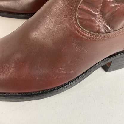 1970s Rodeo Chunky Campus Boots Men’s 9 D Cutter Toe USA Made