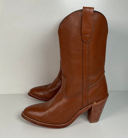 Vintage Frye Cowgirl Boots | USA Made | Brown | Women’s 9 B