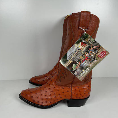 Vintage Nocona Full Quill Ostrich Cowboy Boots | USA Made | Men’s 9 E