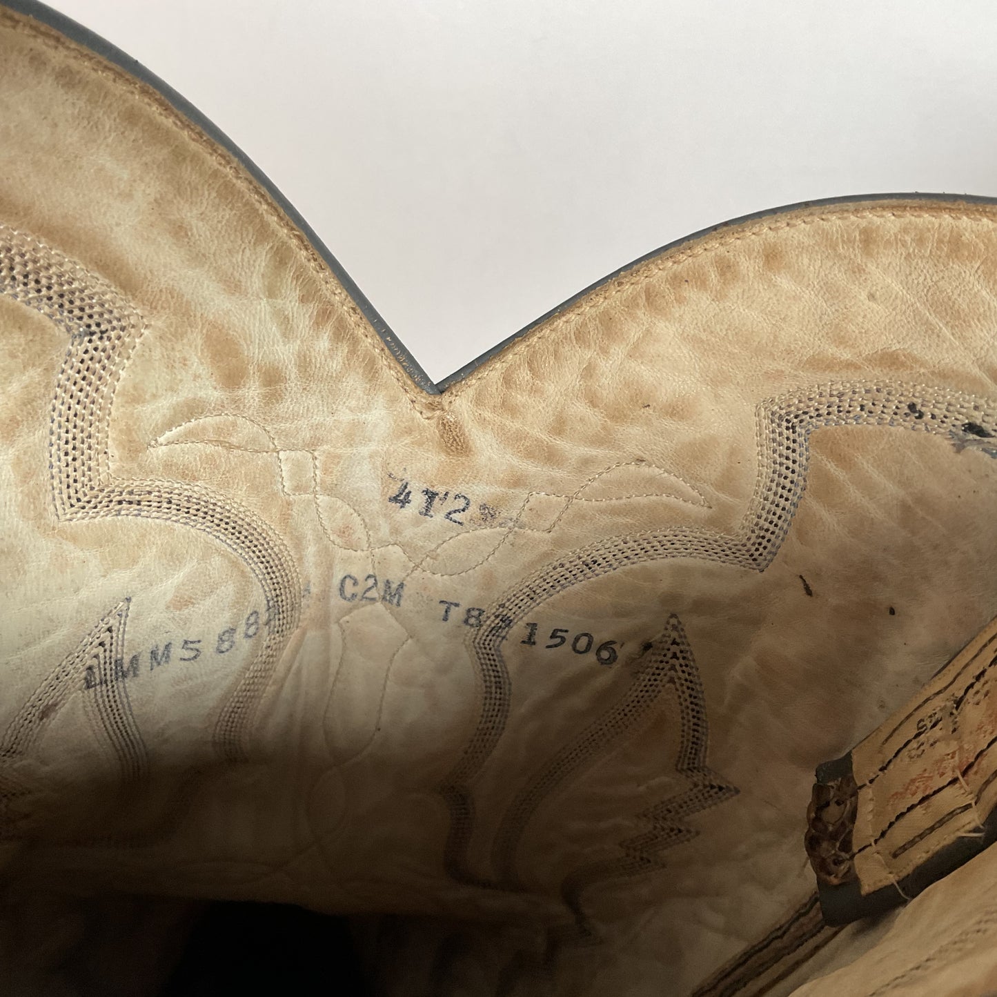 Vintage Larry Mahan Python Snakeskin Cowboy Boots | Reticulated | Men’s 12 D