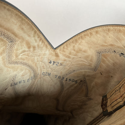 Vintage Larry Mahan Python Snakeskin Cowboy Boots | Reticulated | Men’s 12 D