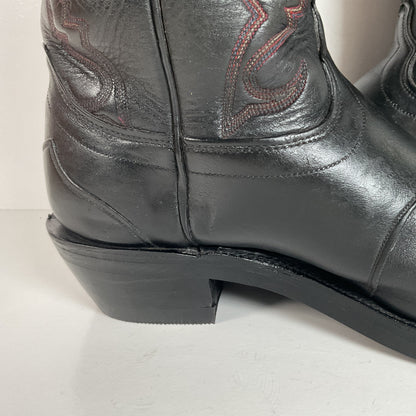 Olathe Tall Buckaroo Boots | Black | Thick Hide | USA Made | Men’s 9.5 D