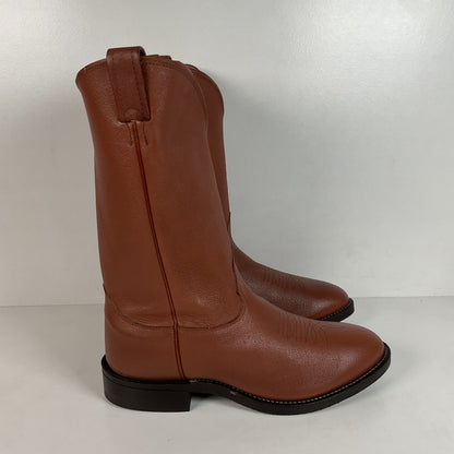 Vintage Nocona Pig Skin Cowboy Boots | Rust Brown | USA Made | Men’s 10 EEE