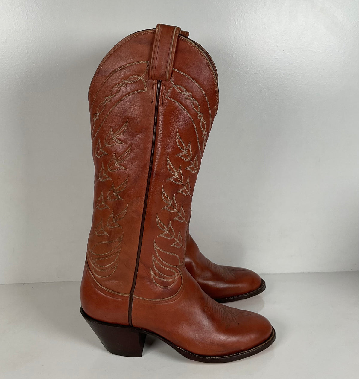 Vintage Tony Lama Tall Cowgirl Boots | Gold Label | Men’s 6.5 C | Women’s 7.5