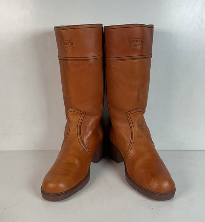 Vintage Levi’s Men’s Campus Boots 8.5 D Orange Tab Crepe Sole