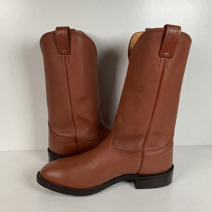 Vintage Nocona Pig Skin Cowboy Boots | Rust Brown | USA Made | Men’s 10 EEE