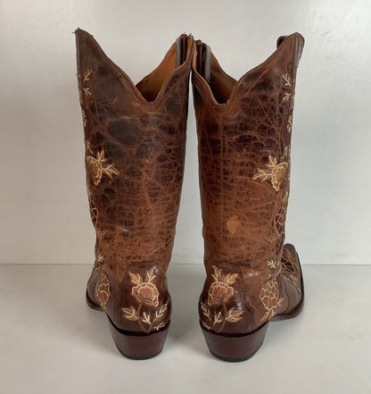 Old Gringo Brown Wildflower Cowgirl Boots 6.5 B