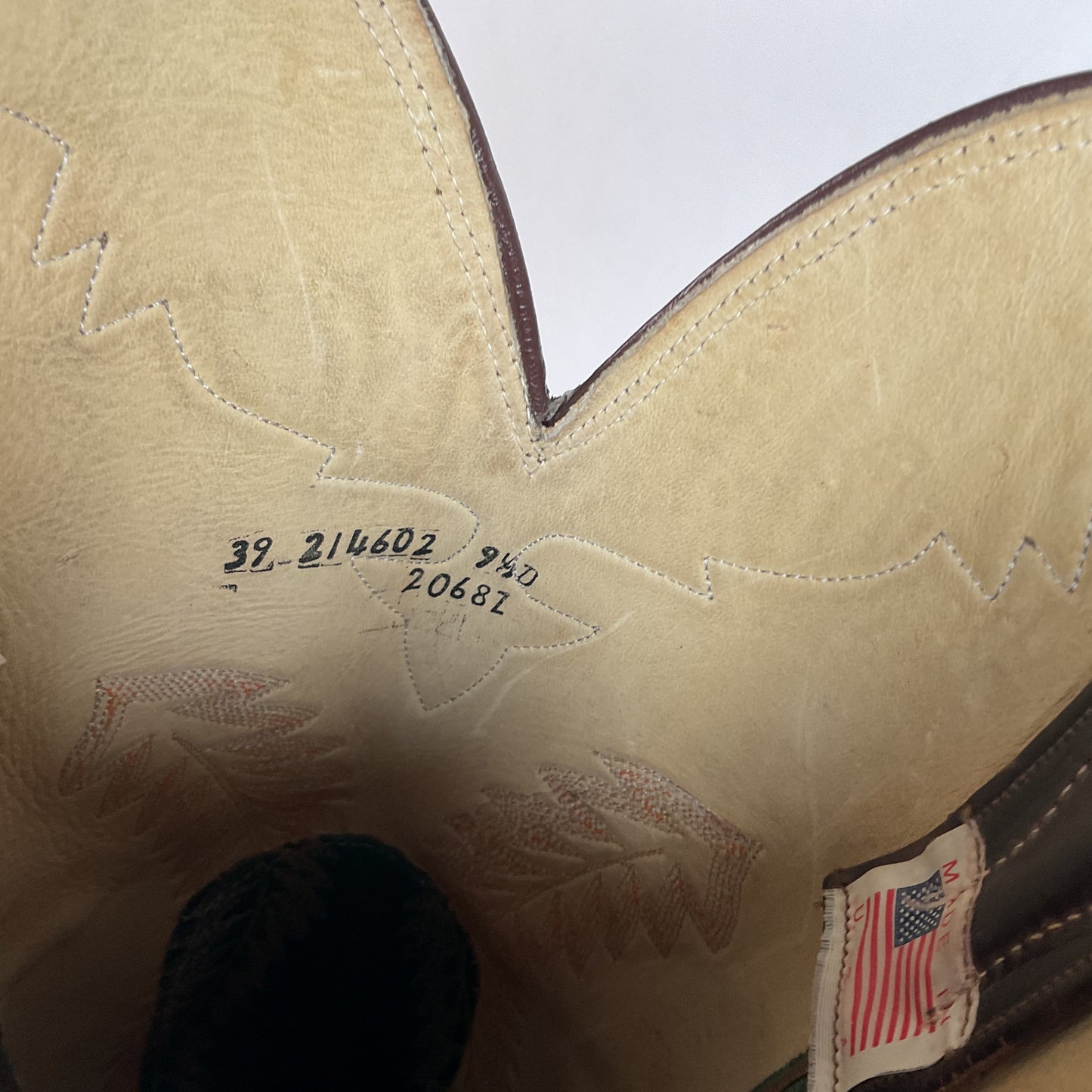 Olathe Tall Top Cowboy Boots 9.5 D USA Made Buckaroo